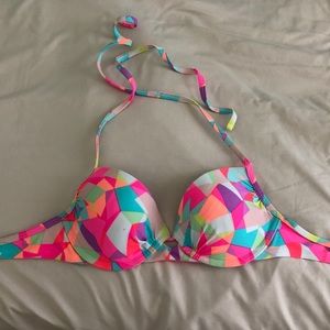 Multi color bikini top